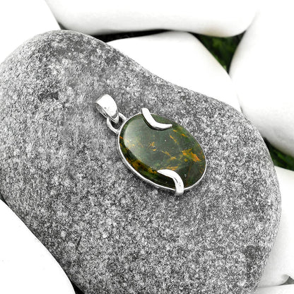 Natural Turkish Rainforest Chrysocolla Pendant P-1560 SDP115354