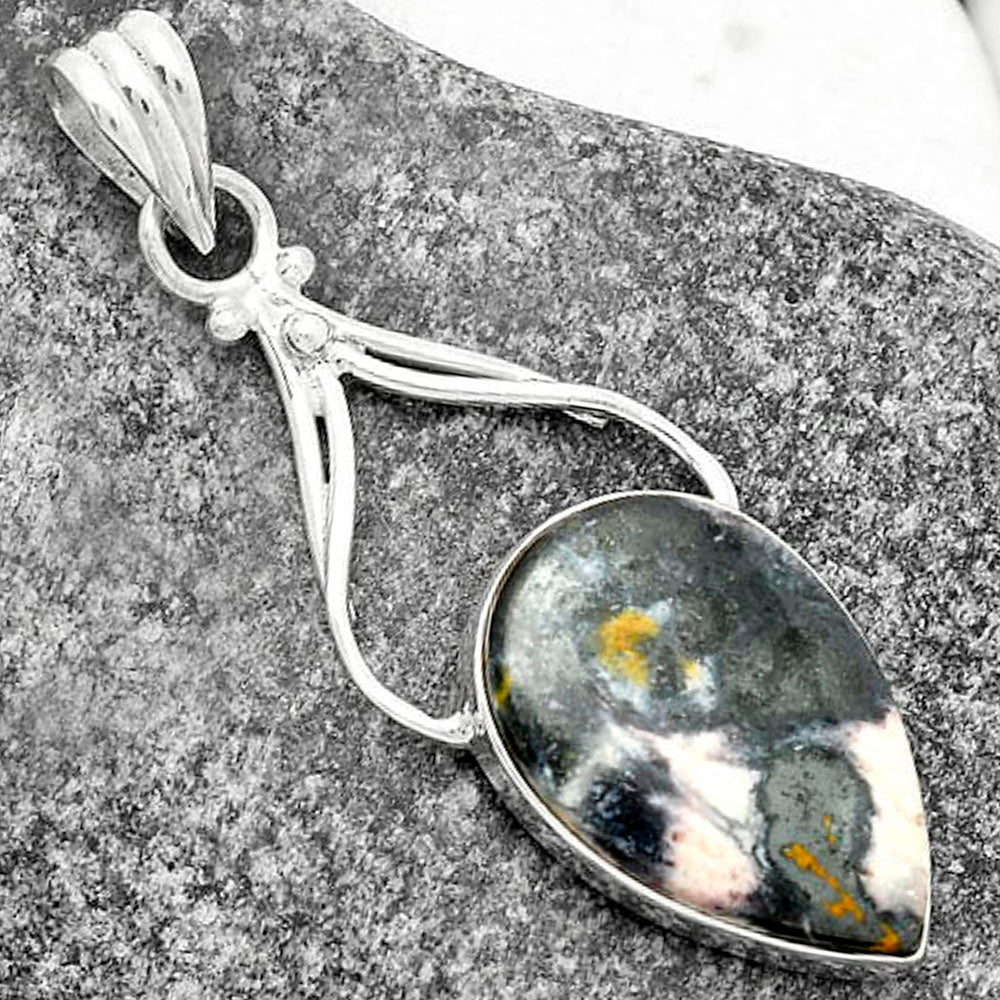 Natural Indian Blanket Jasper Pendant P-1253 SDP115364