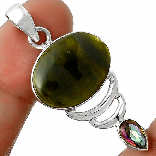 Chrome Chalcedony & Mystic Topaz Pendant P-1693 SDP115370