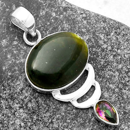 Chrome Chalcedony & Mystic Topaz Pendant P-1693 SDP115370
