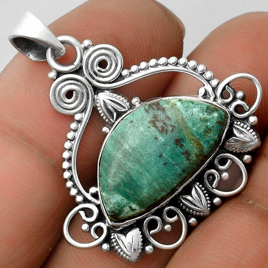 Natural Larsonite Jasper Pendant P-1516 SDP115572