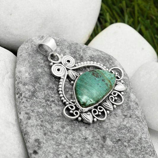 Natural Larsonite Jasper Pendant P-1516 SDP115572