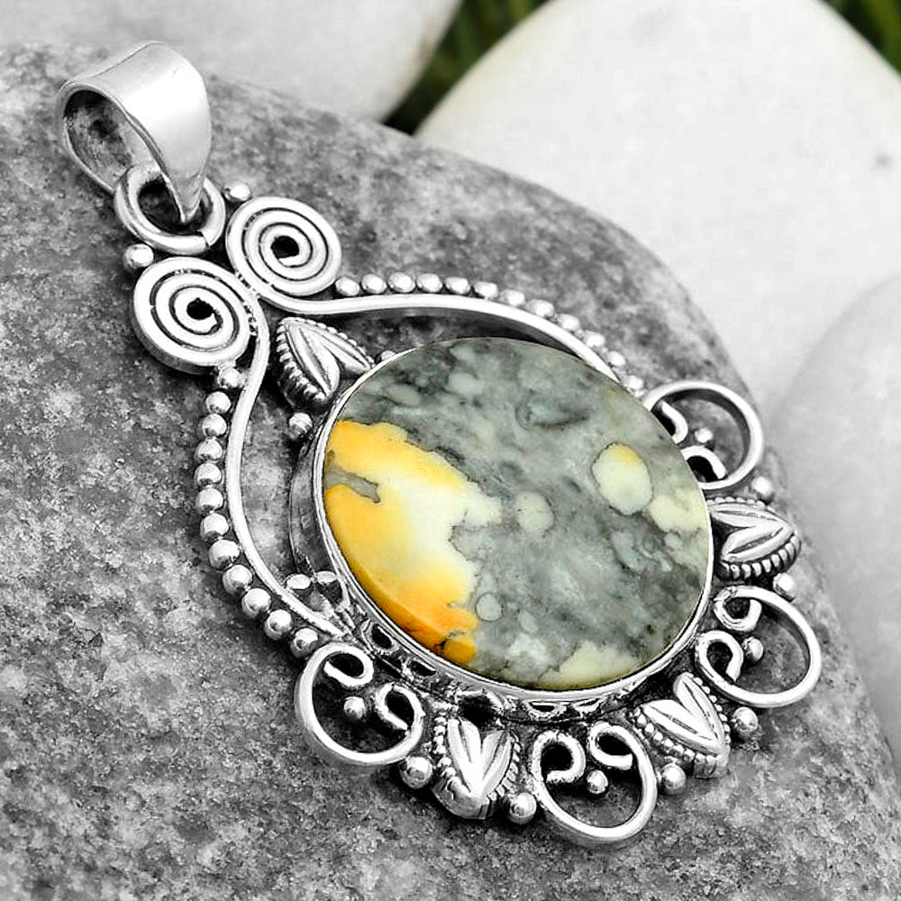 Natural Maligano Jasper - Indonesia Pendant P-1516 SDP115593