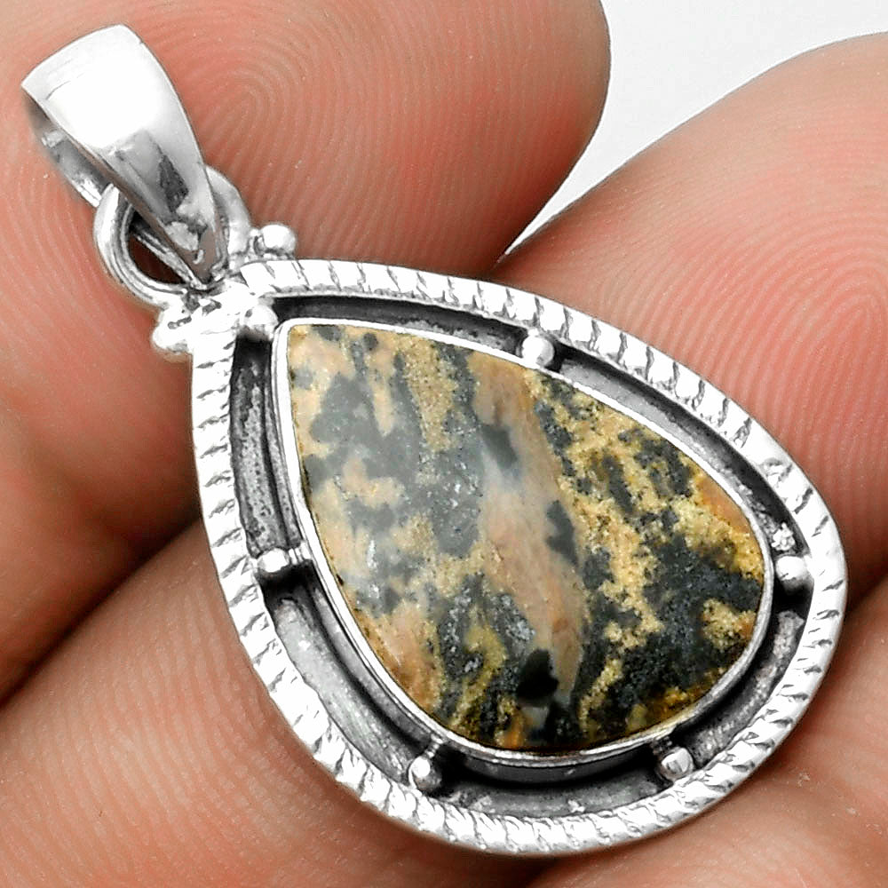 Natural Russian Honey Dendrite Opal Pendant P-1495 SDP115707