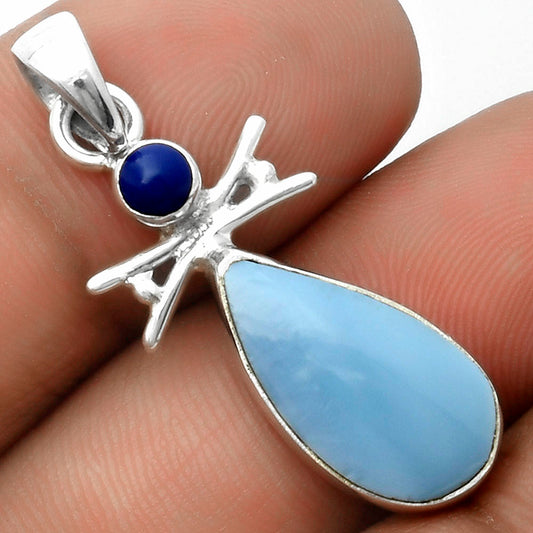 Natural Owyhee Opal & Lapis Pendant P-1243 SDP115722