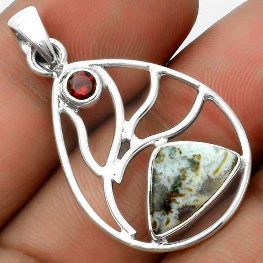 Natural Astrophyllite Russia & Garnet Pendant P-1572 SDP115749