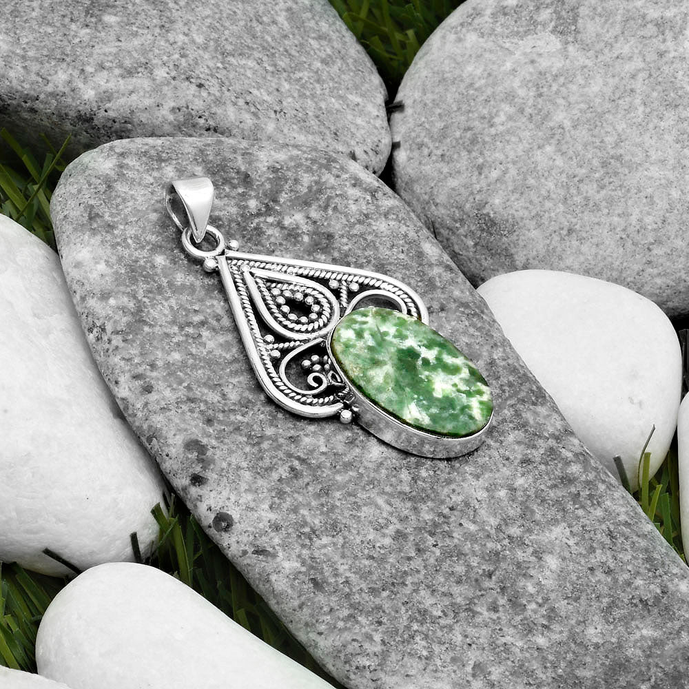 Natural Dioptase Pendant P-1541 SDP115788