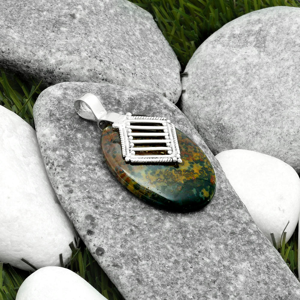 Natural Blood Stone - India Pendant P-1462 SDP115789