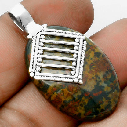 Natural Blood Stone - India Pendant P-1462 SDP115793