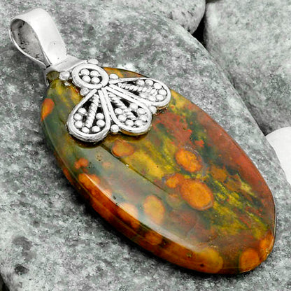 Natural Blood Stone - India Pendant P-1469 SDP115796