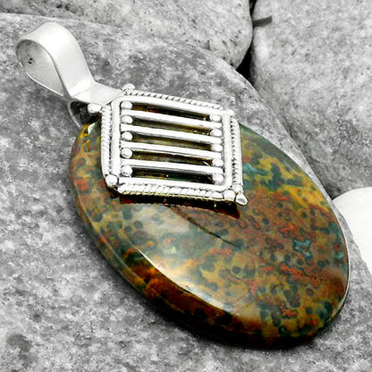 Natural Blood Stone - India Pendant P-1462 SDP115799