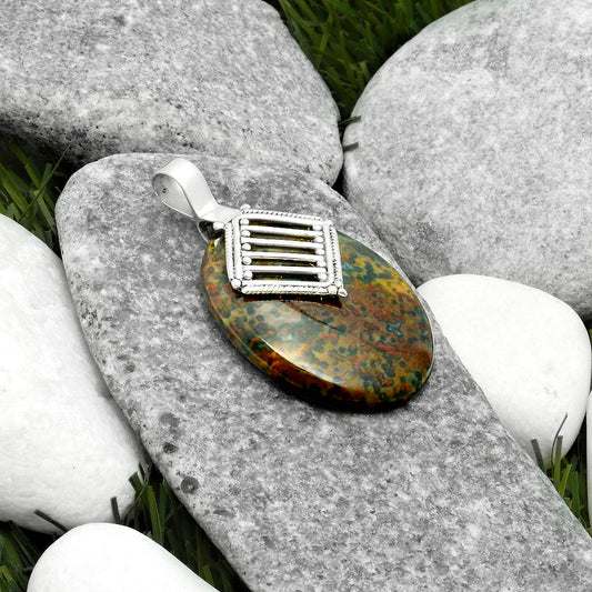 Natural Blood Stone - India Pendant P-1462 SDP115799