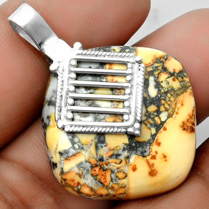 Natural Maligano Jasper - Indonesia Pendant P-1462 SDP115800