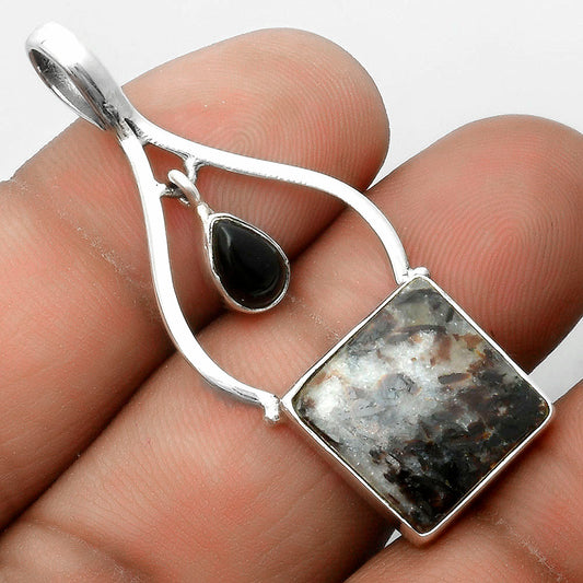 Astrophyllite - Russia & Black Onyx Pendant P-1648 SDP115878