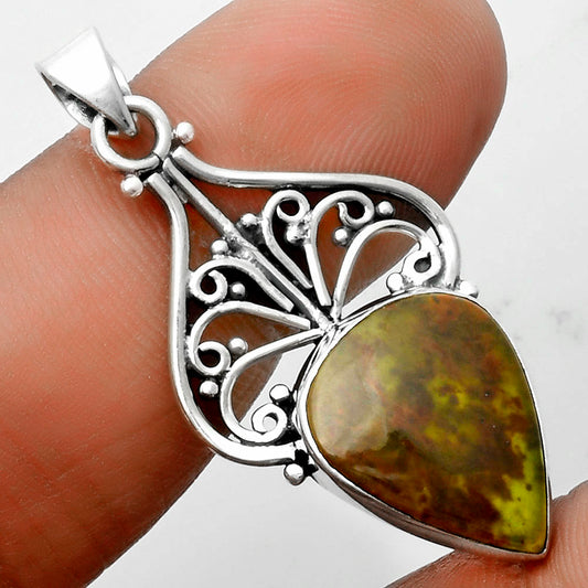 Artisan - Natural Chrome Chalcedony Pendant P-1541 SDP115911