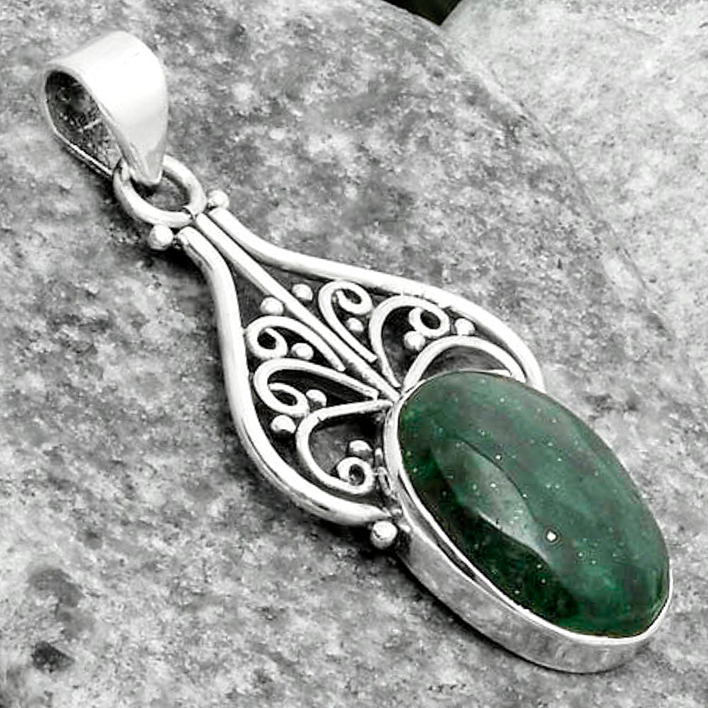 Artisan - Natural Green Aventurine Pendant P-1541 SDP115925