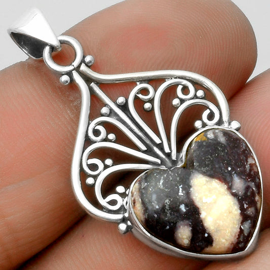 Artisan - Heart Indian Blanket Jasper Pendant P-1541 SDP115936