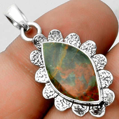 Natural Turkish Rainforest Chrysocolla Pendant P-1205 SDP115953