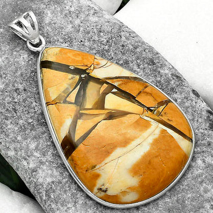 Natural Brecciated Mookaite Pendant P-1001 SDP116462