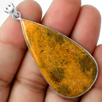 Natural Turkish Rainforest Chrysocolla Pendant P-1001 SDP116465