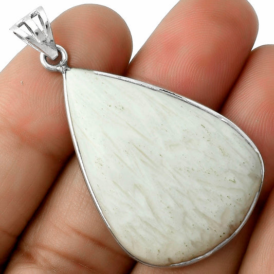 Natural White Scolecite Pendant P-1001 SDP116505