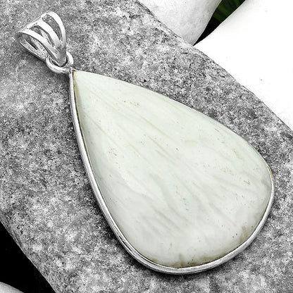 Natural White Scolecite Pendant P-1001 SDP116505