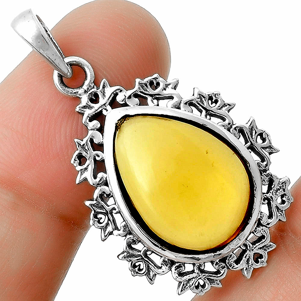 Artisan - Natural Citrine Cab Pendant P-1028 SDP116579