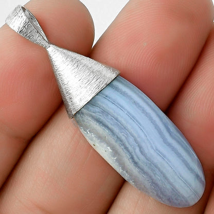 Natural Blue Lace Agate South Africa Pendant P-1016 SDP116610