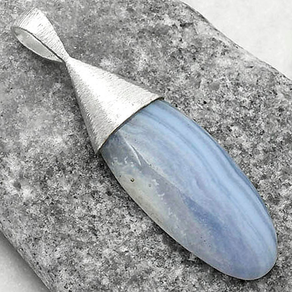 Natural Blue Lace Agate South Africa Pendant P-1016 SDP116610