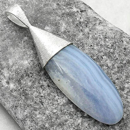 Natural Blue Lace Agate South Africa Pendant P-1016 SDP116610