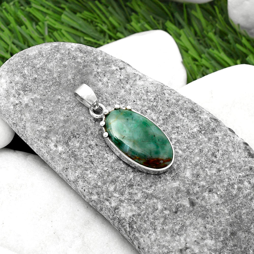 Natural Larsonite Jasper Pendant P-1349 SDP116654
