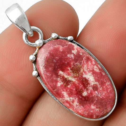 Natural Pink Thulite - Norway Pendant P-1349 SDP116656