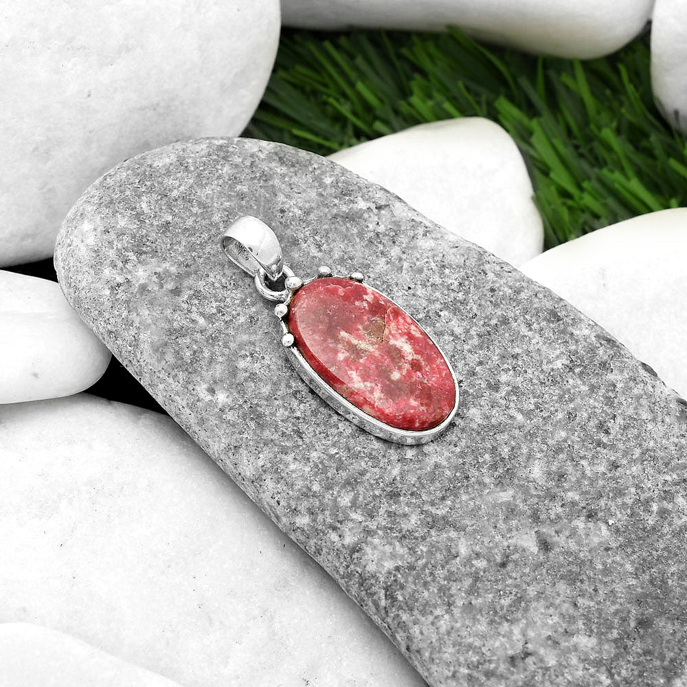 Natural Pink Thulite - Norway Pendant P-1349 SDP116656