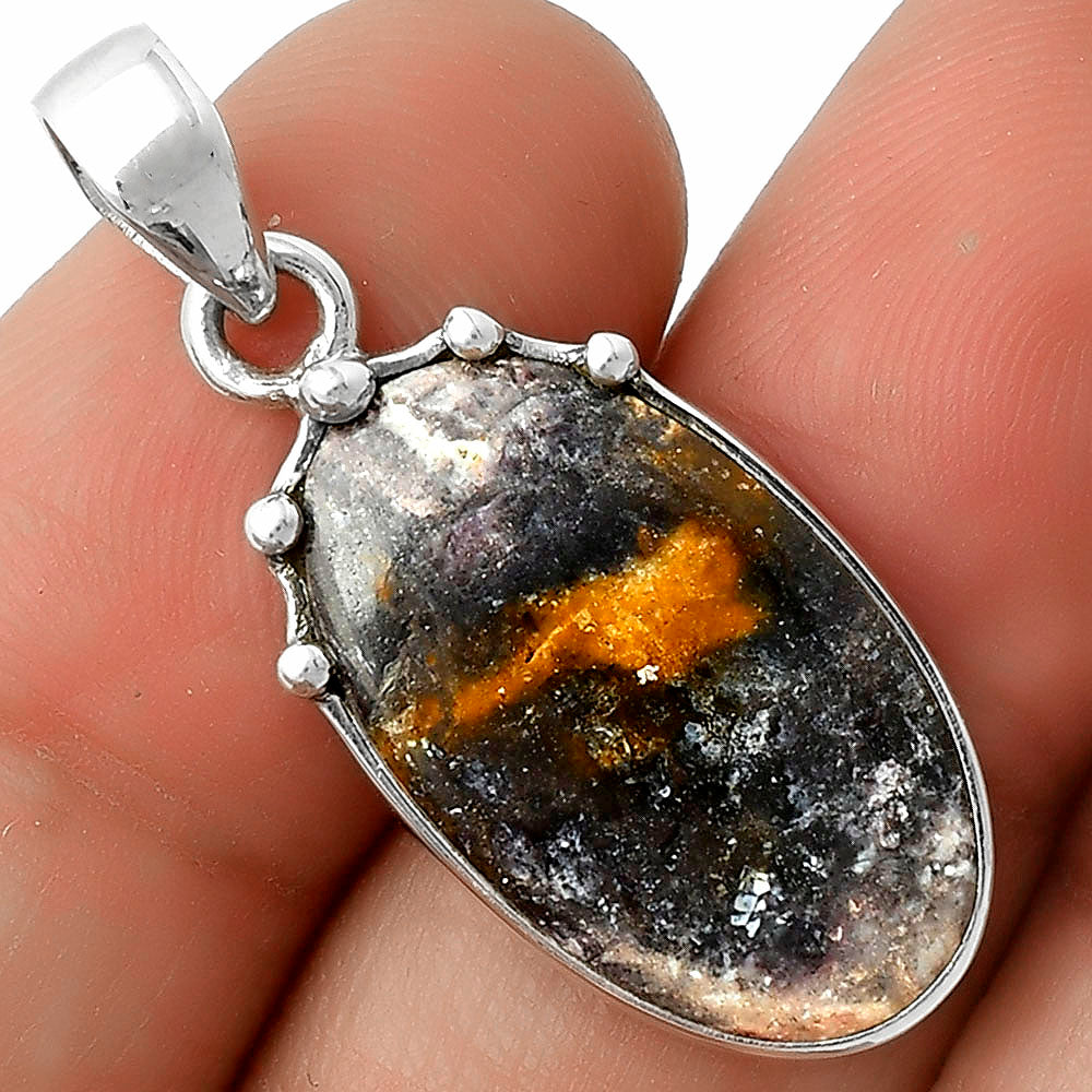 Natural Indian Blanket Jasper Pendant P-1349 SDP116658