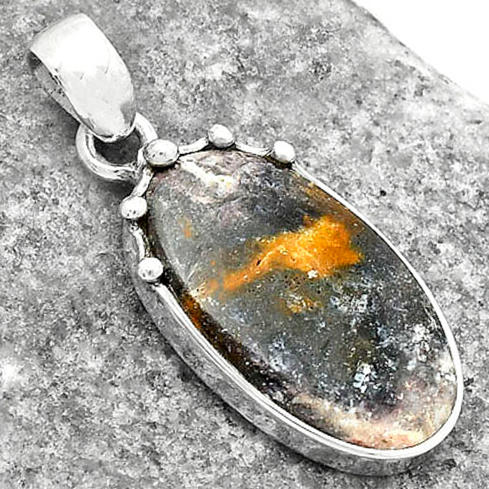Natural Indian Blanket Jasper Pendant P-1349 SDP116658