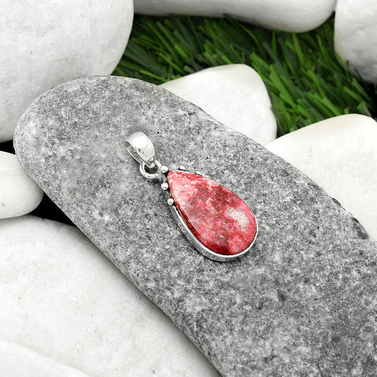 Natural Pink Thulite - Norway Pendant P-1349 SDP116669