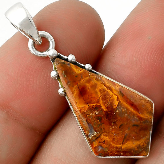 Natural Red Moss Agate Pendant P-1349 SDP116674