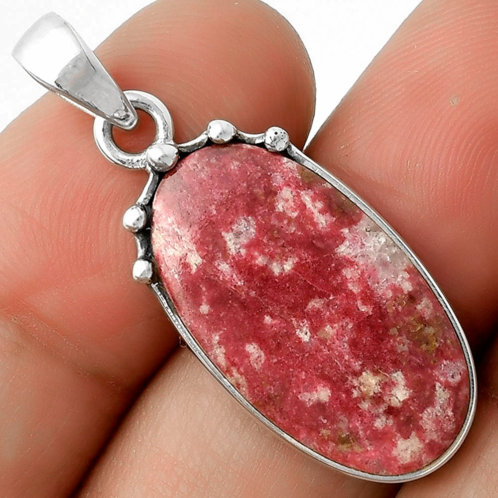 Natural Pink Thulite - Norway Pendant P-1349 SDP116681