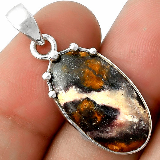 Natural Indian Blanket Jasper Pendant P-1349 SDP116686