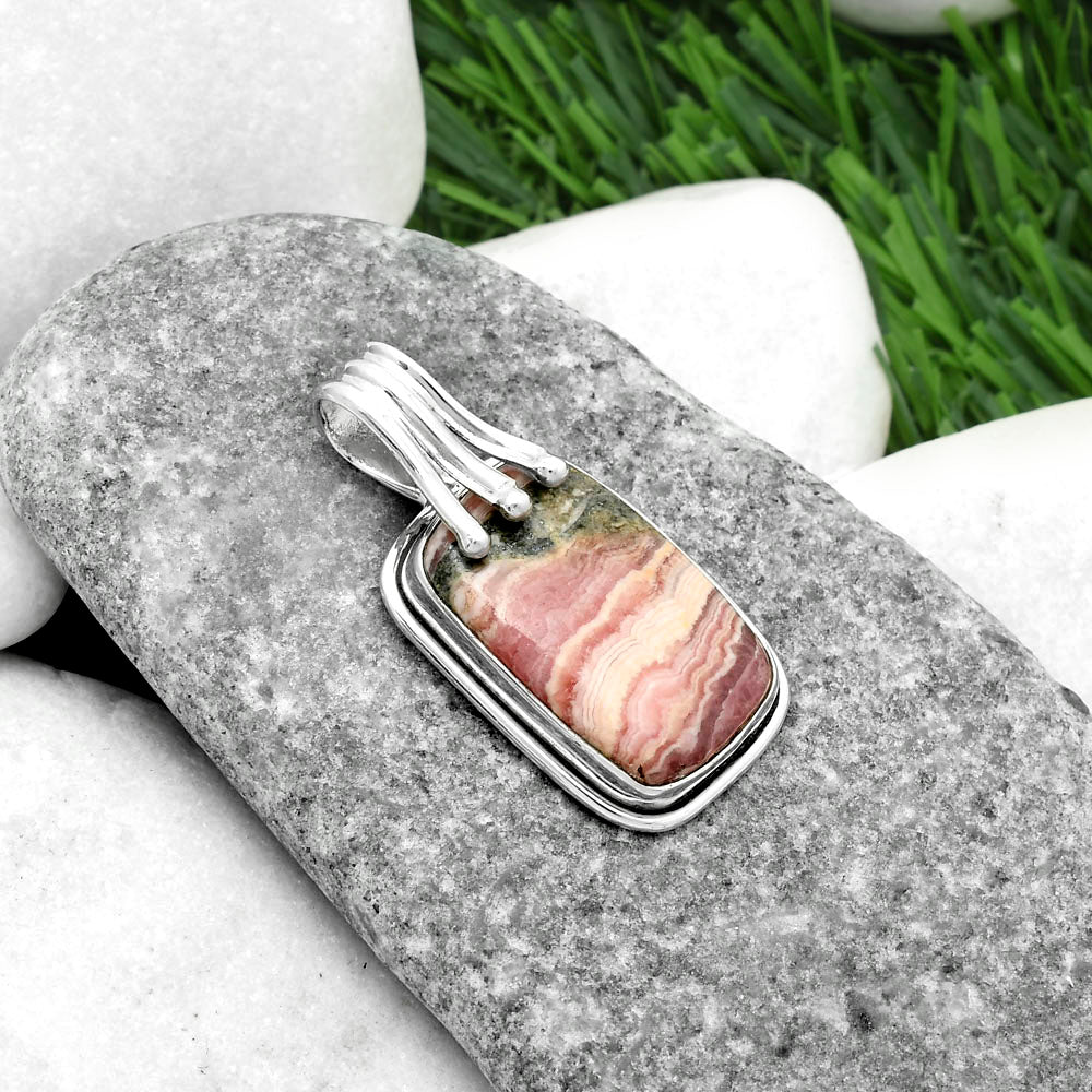 Natural Rhodochrosite Argentina Pendant P-1664 SDP116755