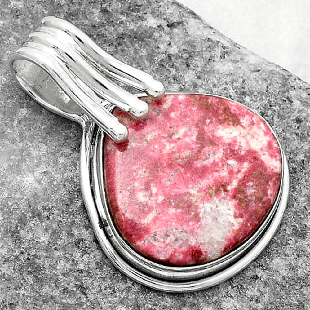 Natural Pink Thulite - Norway Pendant P-1664 SDP116773