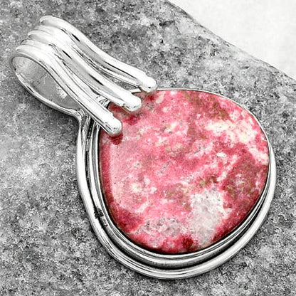 Natural Pink Thulite - Norway Pendant P-1664 SDP116773