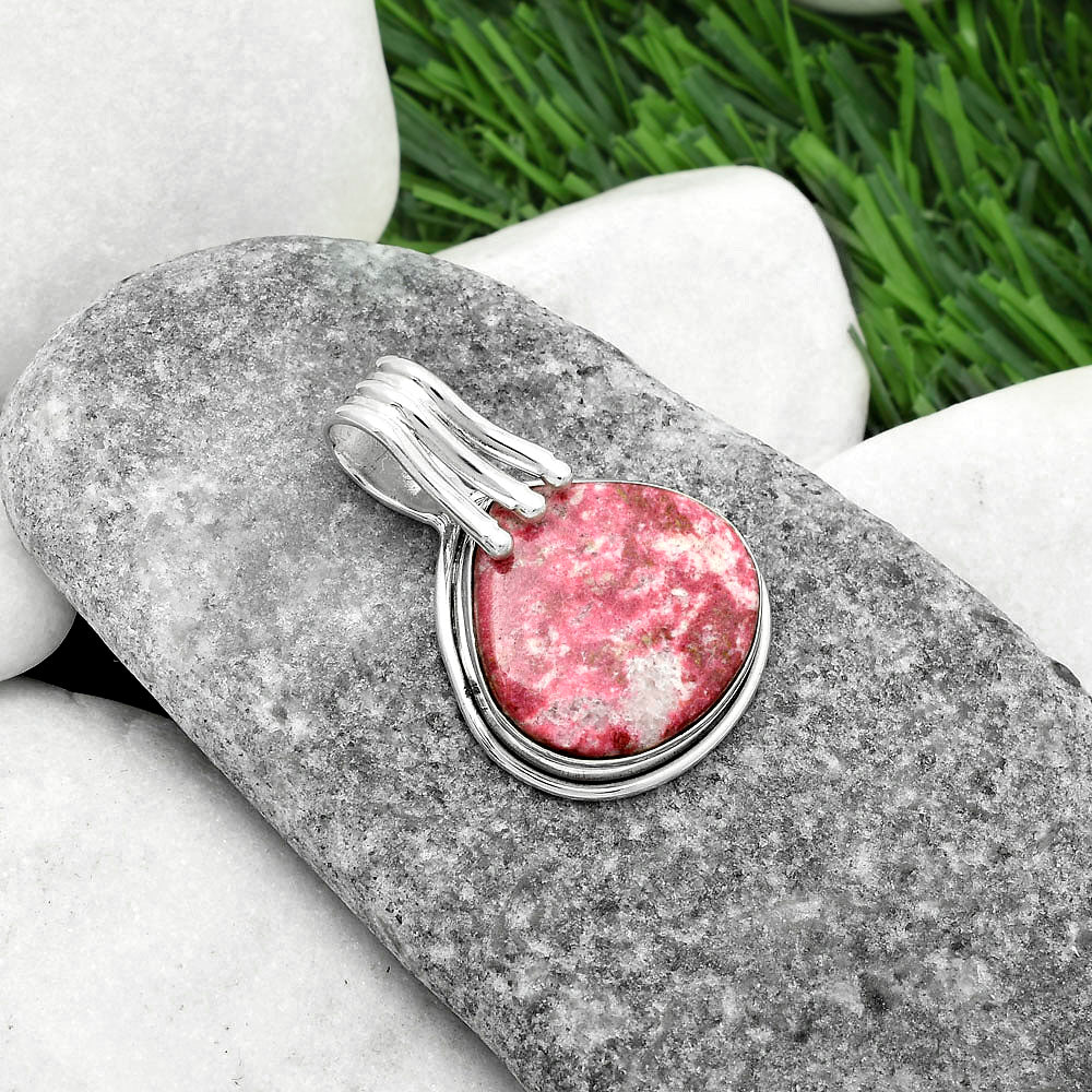 Natural Pink Thulite - Norway Pendant P-1664 SDP116773