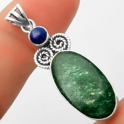 Natural Green Aventurine & Lapis Pendant P-1093 SDP116889