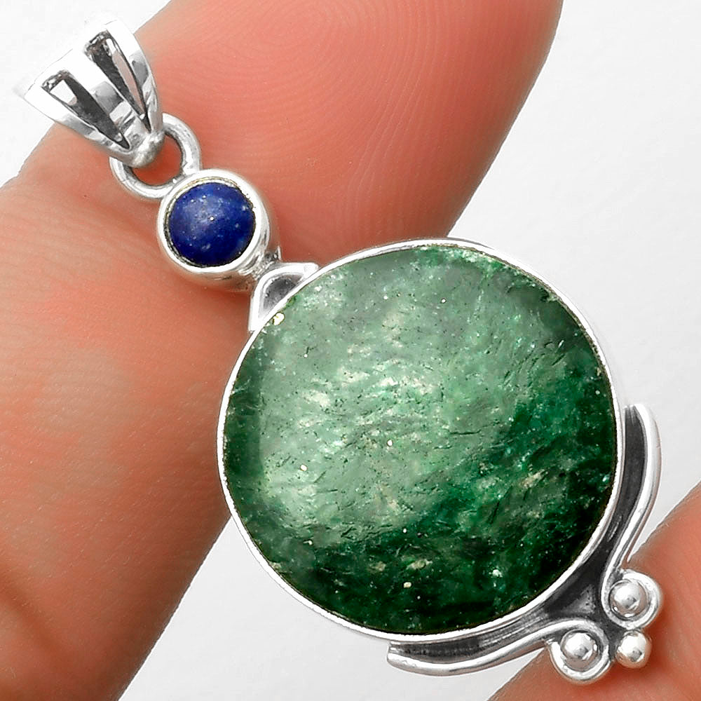 Natural Green Aventurine & Lapis Pendant P-1045 SDP116976