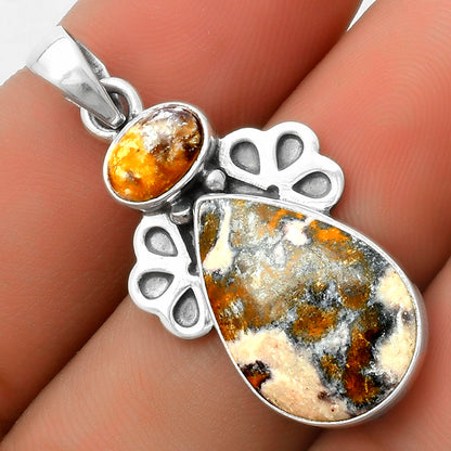 Natural Indian Blanket Jasper Pendant P-1576 SDP117022