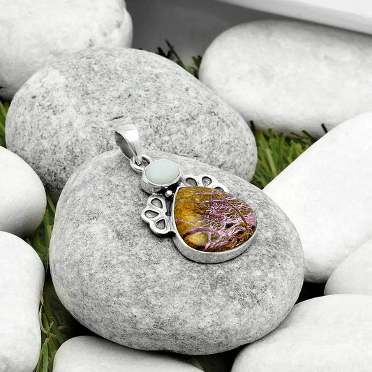 Purpurite - South Africa & White Opal Pendant P-1576 SDP117042