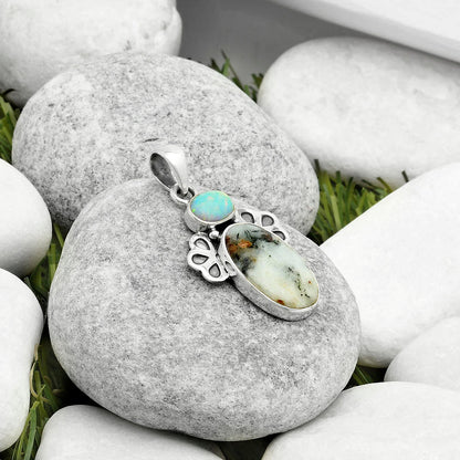 Astrophyllite - Russia & Fire Opal Pendant P-1576 SDP117043