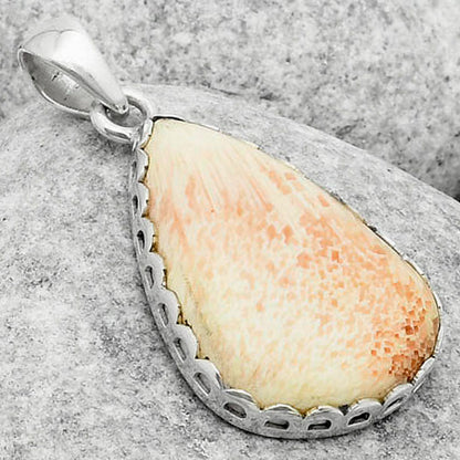 Natural Orange Scolecite - India Pendant P-1637 SDP117069