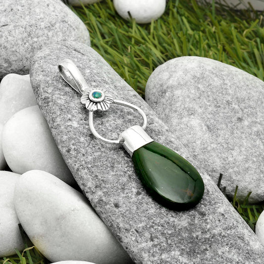 Chrome Chalcedony & Ethiopian Opal Pendant P-1583 SDP117117